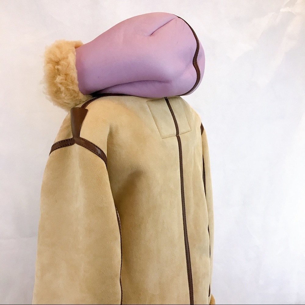 ACNE STUDIOS Lorin Hooded Leather Shearling Coat - Picture 10 of 16